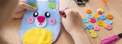 Sewing and knitting for children