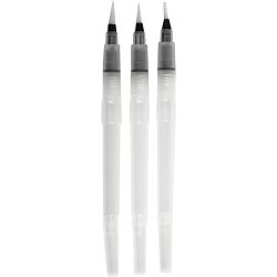 Water Brushes, size S+M+L, 10 ml, 3pc/ 1 pack