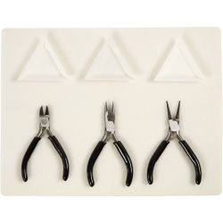 Jewellery Tool Kit, L: 10+11+12 cm, 1 set