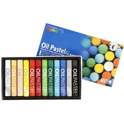 Mungyo Oil Pastel, L: 7 cm, thickness 11 mm, assorted colours, 12pc/ 1 pack