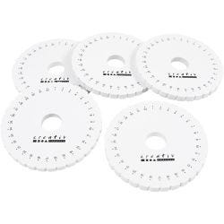 Kumihimo Braiding Disc, dia. 12 cm, 5pc/ 1 pack