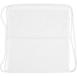 Drawstring bag, size 37x41 cm, 130 g, white, 1 pc