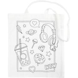 Tote bag, size 38x42 cm, 130 g, white, 1 pc
