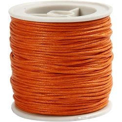Cotton cord, thickness 1 mm, orange, 40m/ 1 roll