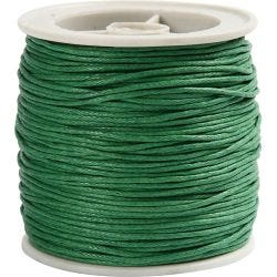 Cotton cord, thickness 1 mm, green, 40m/ 1 roll