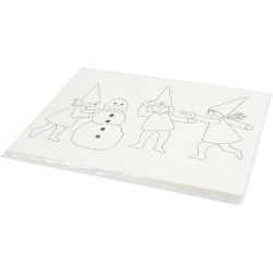 Advent calendar with elves having a snowball fight 