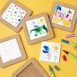 Trivet with cork frame