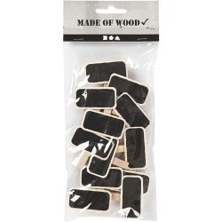 Blackboard with clothes peg