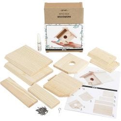 Bird box, H: 13 cm, D. 14,5 cm, W: 16 cm, 1 pc