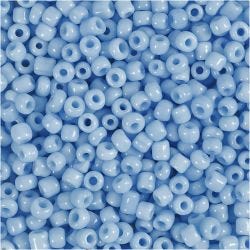 Rocaille Seed Beads, dia. 3 mm, size 8/0, hole size 0,6-1,0 mm, turquoise, 25g/ 1 pack
