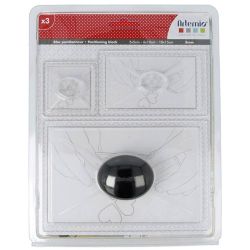 Positioning block for transparent stamps with handle