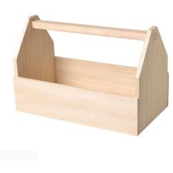 Wooden tool box to decorate