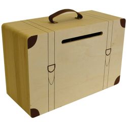 Wooden suitcase