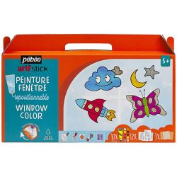 Pébéo repositionable window paint set