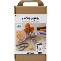 Starter Craft Kit Crepe Paper, assorted colours, 1 pack