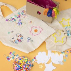 My Craft Station Textile Decoration, assorted colours, 1 pack