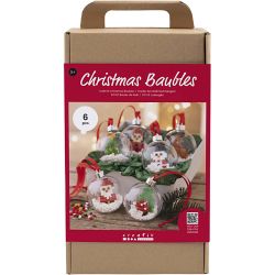 Craft Kit Christmas Baubles, Beads, 1 pack