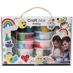 Foam Clay® and Silk Clay® Set, assorted colours, 1 set
