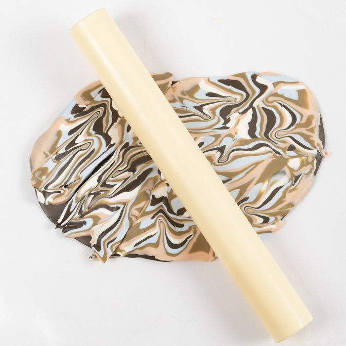 How to create marbling in fine clay polymer