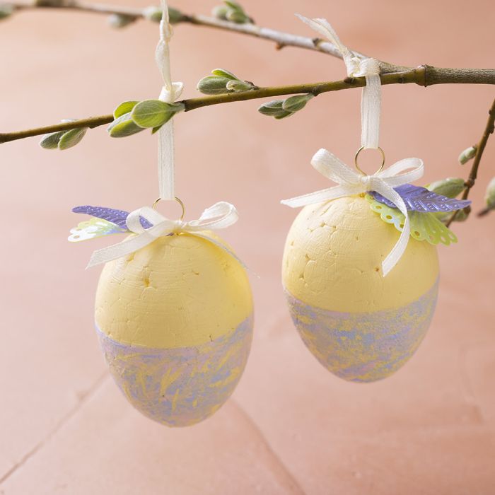 Easter egg painted with craft paint