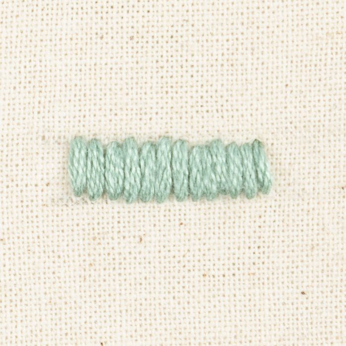 How to embroider using flat stitches
