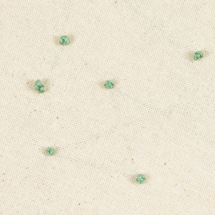 How to embroider a French knot