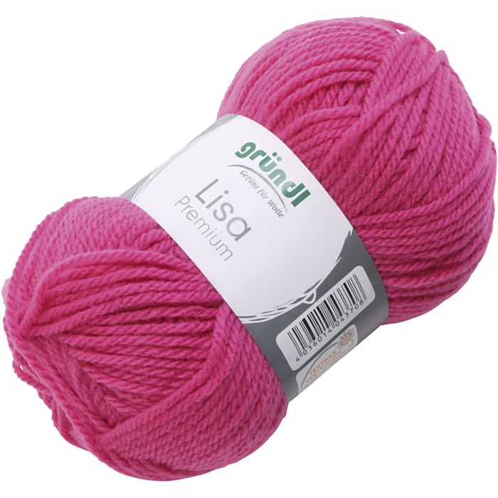 Acrylic yarn, pink, 50 g/ 1 ball