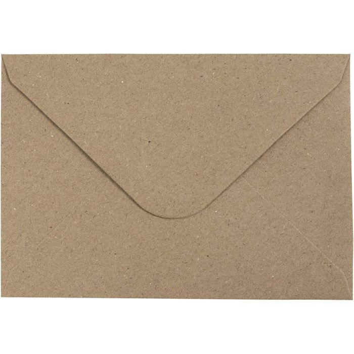 Envelope, envelope size 11,5x16 cm, 120, natural, 50 pc/ 1 pack