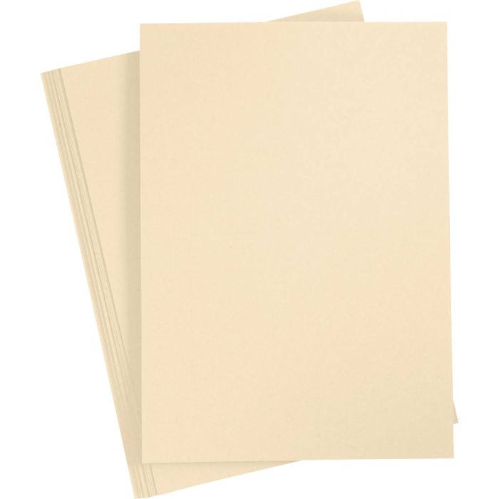Cardboard, A4, 180 g, light beige, 25 sheet/ 1 pack
