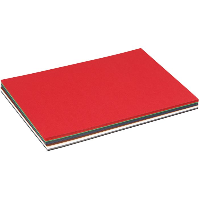 Christmas Cardboard, A5, sheet 150x210 mm, 180 g, assorted colours, 60 ass sheets/ 1 pack