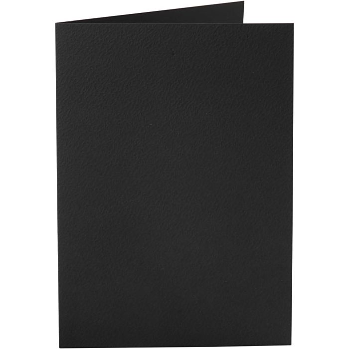 Cards, card size 10,5x15 cm, 220 g, black, 10 pc/ 1 pack
