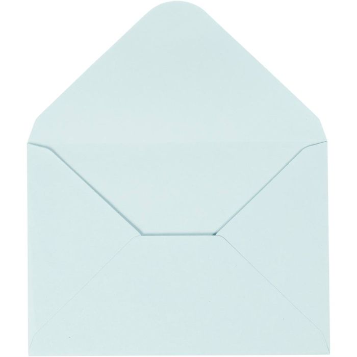 Envelopes, envelope size 11,5x16 cm, 110, light blue, 10 pc/ 1 pack