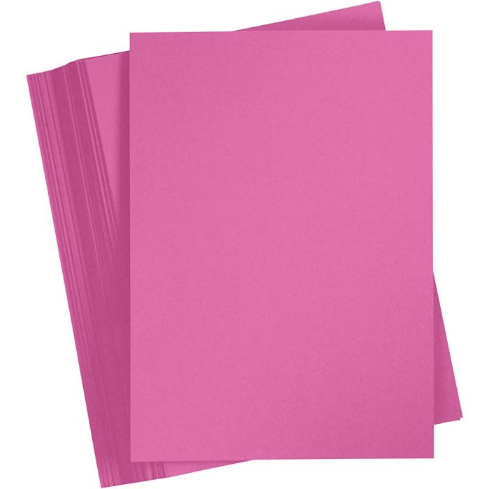 Cardboard, A4, sheet 210x297 mm, 180 g, pink, 100 sheet/ 1 pack