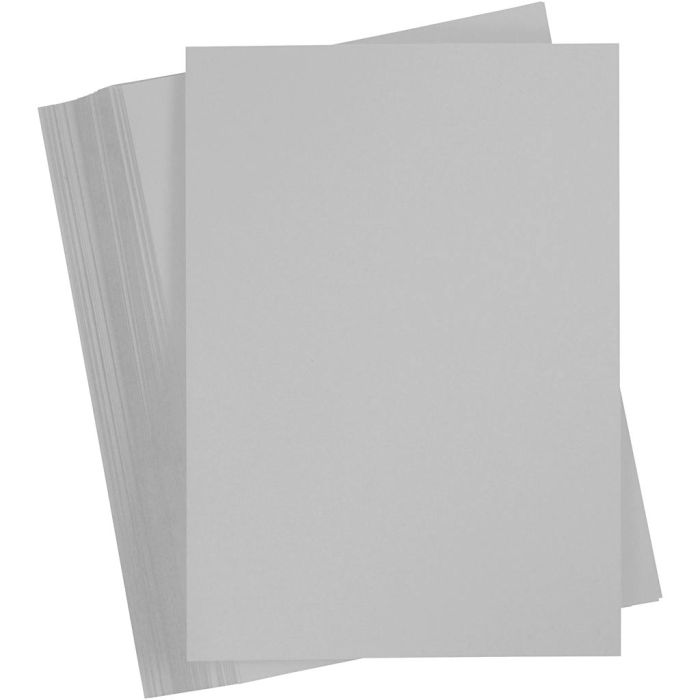 Cardboard, A4, sheet 210x297 mm, 180 g, grey, 100 sheet/ 1 pack