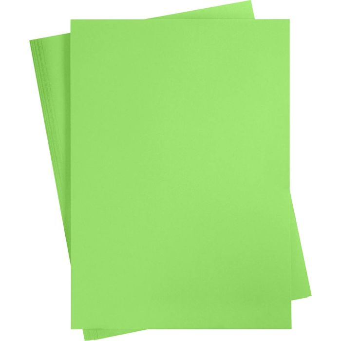 Cardboard, A3, 270 g, light green, 10 sheet/ 1 pack
