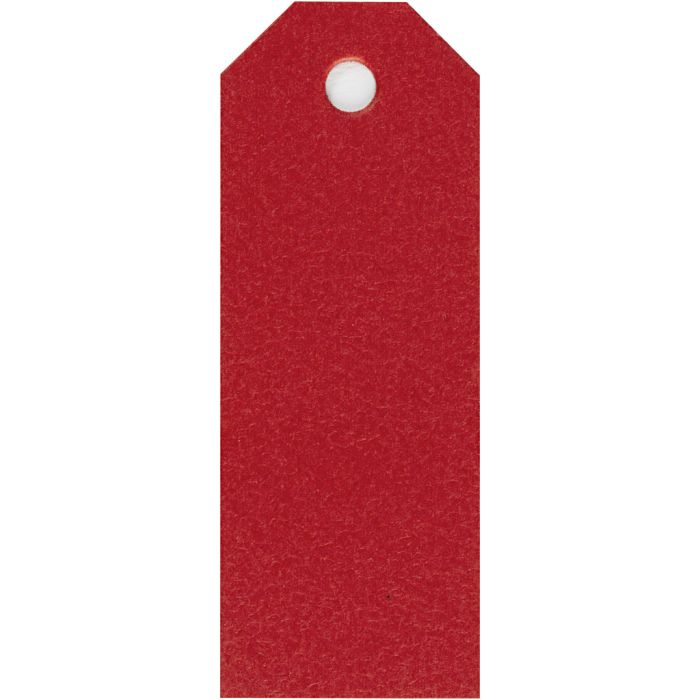 Manila Tags, size 3x8 cm, 220 g, red, 20 pc/ 1 pack