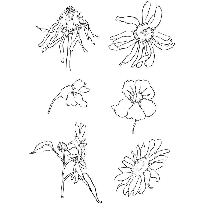 Clear Stamps, summer, sheet 11x15,5 cm, 1 sheet
