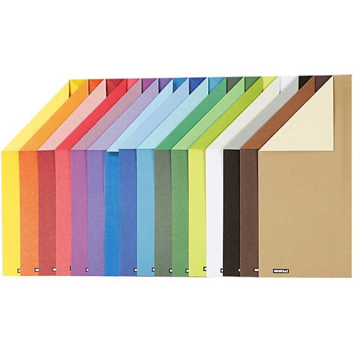 Color Bar Card, A4, sheet 210x297 mm, 250 g, 16 ass sheets/ 1 pack
