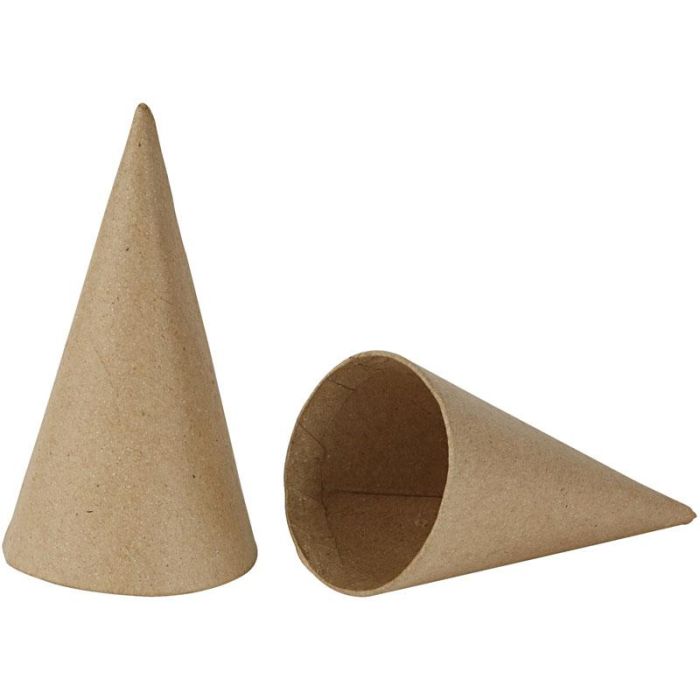 Cone, H: 14 cm, dia. 7 cm, 10 pc/ 1 pack