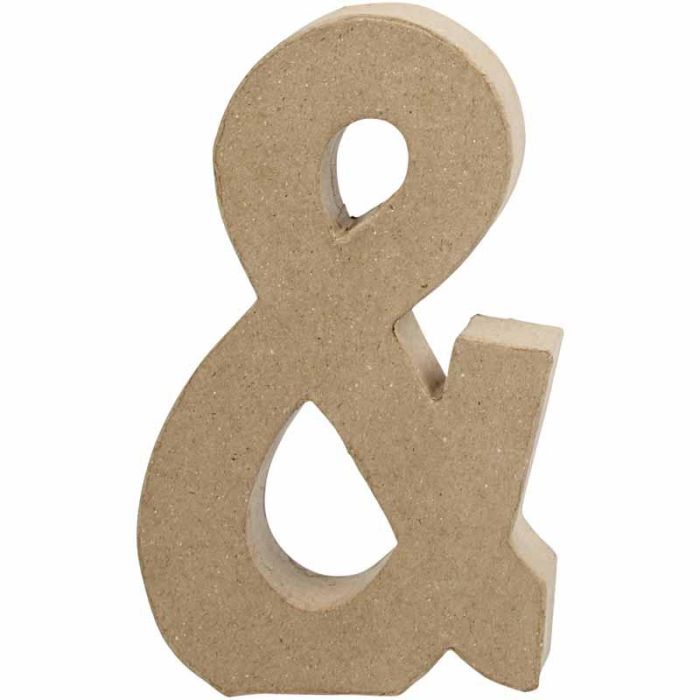 Symbol, &, H: 19,9 cm, W: 11,5 cm, thickness 2,5 cm, 1 pc
