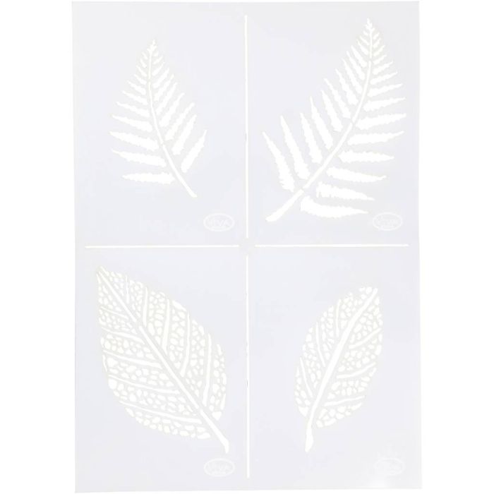 Stencil , leaves, A4, sheet 210x297 mm, 1 pc