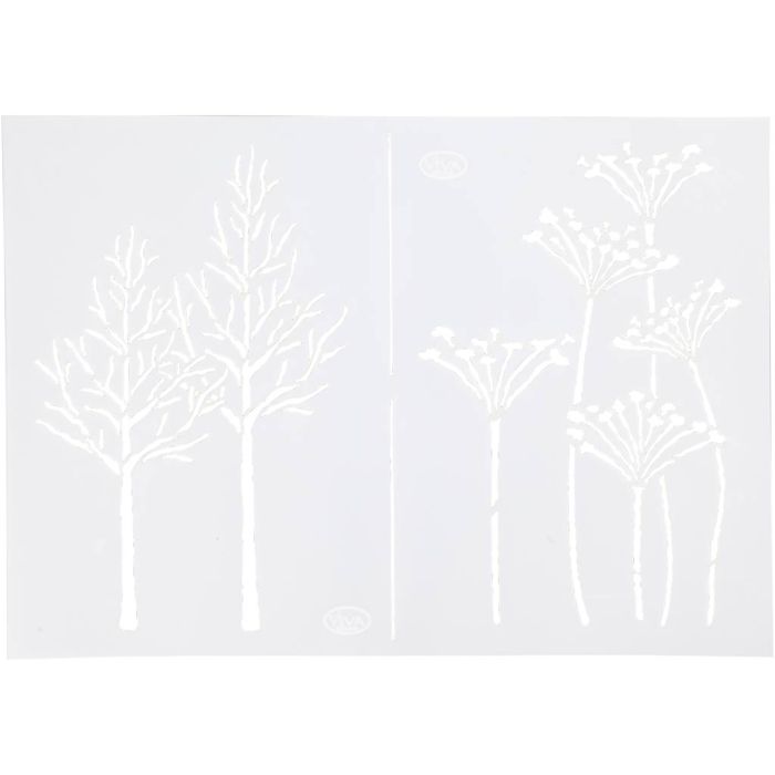 Stencil , autum, A4, sheet 210x297 mm, 1 pc