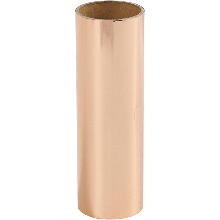 Deco Foil, W: 15,5 cm, thickness 0,02 mm, rose gold, 50 cm/ 1 roll