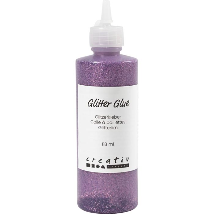 Glitter Glue, purple, 118 ml/ 1 bottle