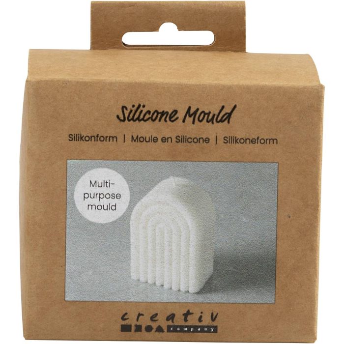 Silicone Mould, Arch, H: 8 cm, W: 5,5 cm, dia. 4 cm, 1 pc/ 1 pack