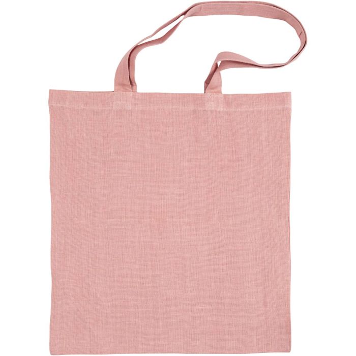 Tote bag, size 38x42 cm, 185 g, rose, 1 pc/ 1 pack
