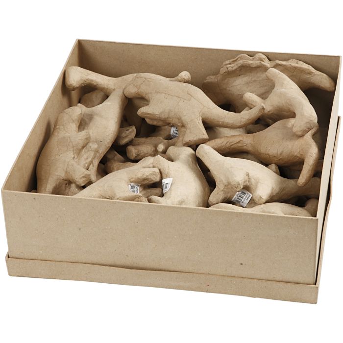 Dinosaur, H: 9-12,5 cm, W: 4,5+5,5 cm, 21 pc/ 1 pack
