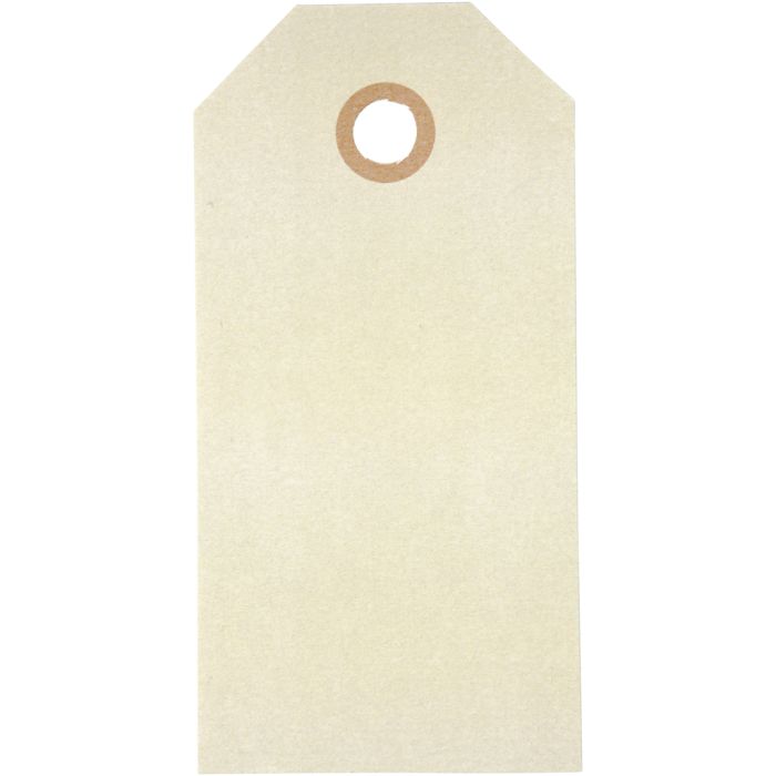Manila Tags, size 5x10 cm, 250 g, cream, 20 pc/ 1 pack