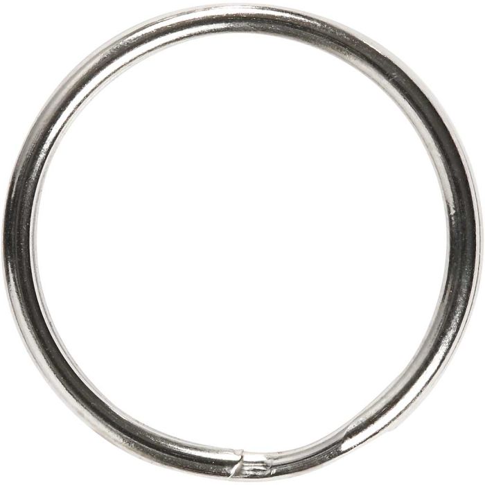 Key rings, dia. 25 mm, 8 pc/ 1 pack