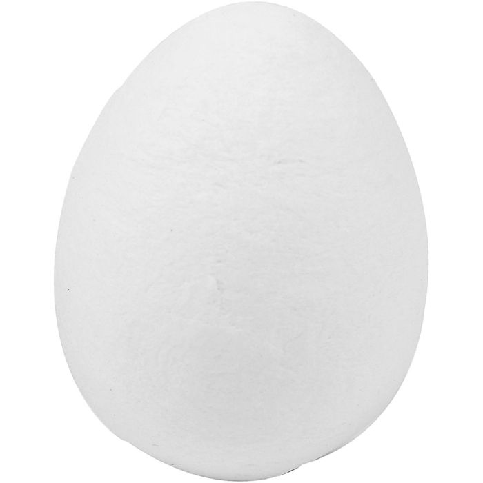 Compressed Cotton Eggs, H: 47 mm, W: 35 mm, white, 50 pc/ 1 pack